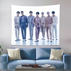 BTS wall tapestry 39 1/2”x27 1/2”